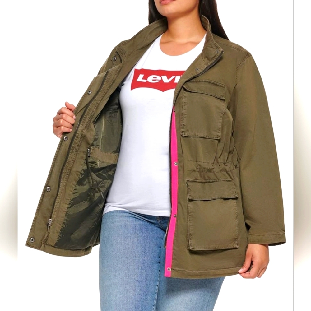 Levi's Women's‎ Four Pocket Cotton Military Jacket Size 3X. #481